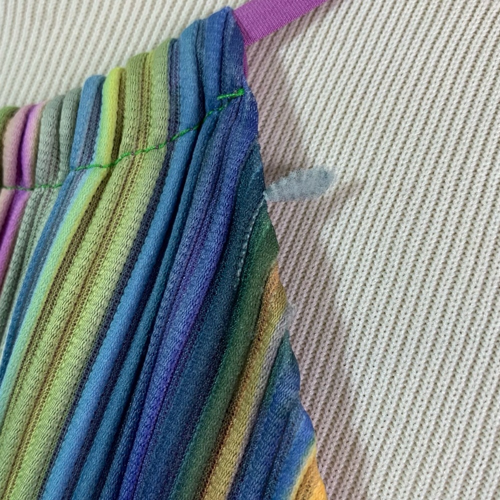 Drew Anthro Alina Sleeveless Top Rainbow Striped - Picture 10 of 11